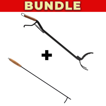 Coleman Log Grabber + Dragonfire Poker Bundle