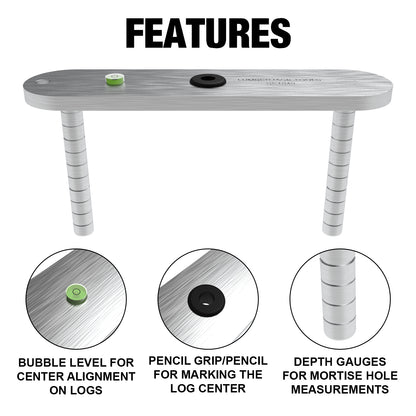 Log Center Finder (1" - 4" Logs) - CF1040