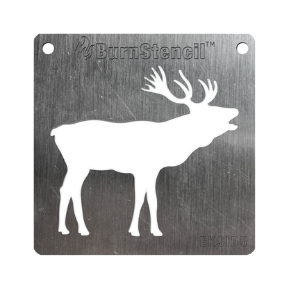 BurnStencil® - Elk (Bugling)